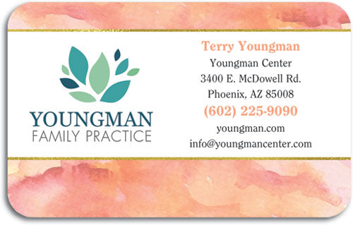 Modern Watercolor Loyalty Card