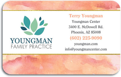 Modern Watercolor Loyalty Card