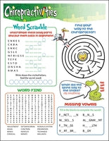 Chiropractivities Puzzle Activity Sheets (Set of 4)
