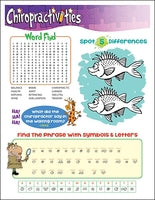 Chiropractivities Puzzle Activity Sheets (Set of 4)