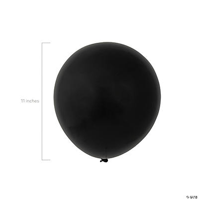 Orange & Black 11" Latex Balloon Assortment (144pk)