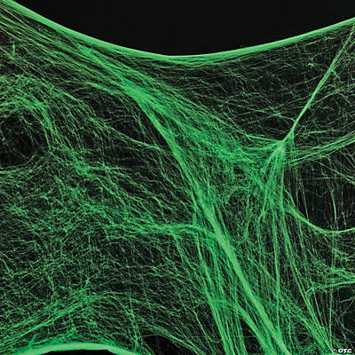 Giant Glow-in-the-Dark Spider Web Halloween Decoration
