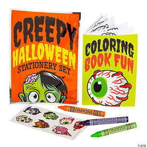 Mini Halloween Creepy Treats Stationery Sets (12pk)