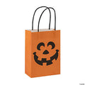 Medium Jack-O’-Lantern Kraft Paper Gift Bags (12pk)