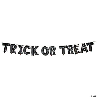 Trick-or-Treat Mylar Balloon Garland Halloween Decoration